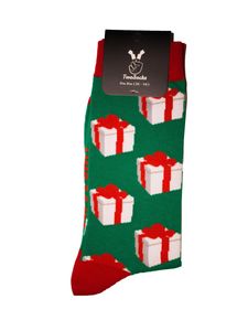 TwoSocks Weihnachtssocken Geschenk lustige Socken für Damen & Herren witzige Strümpfe als Geschenk, Baumwolle Einheitsgröße