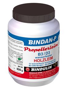 Bindan-P Propellerleim Holzleim 800 g Flasche inkl. Leimspachtel, Microfasertuch (100% Polyester) (100% Polyester) und Pinsel