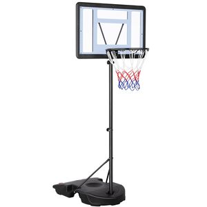 Yaheetech Basketballständer Basketballkorb mit Rollen Basketballanlage Höhenverstellbar Korbanlagen für Kinder und Erwachsene