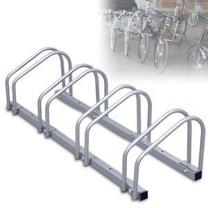 Fiqops Fahrradständer für 4 Räder 101x32x26cm verzinkt und für Wandmontage geeignet