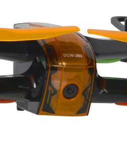 Denver Quadrocopter DCW-360, 4 Rotoren, 640x480 Pixel, 50 m, 1000 mAh, Farbe: Schwarz/Orange