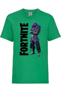 Nevermore Kinder T-shirt Fortnite Battle Royal Epic Gamer Gift, 9-11 Jahr - 140 / Grün