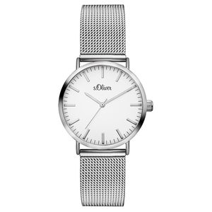 s.Oliver Damen Uhr Armbanduhr Edelstahl SO-3270-MQ