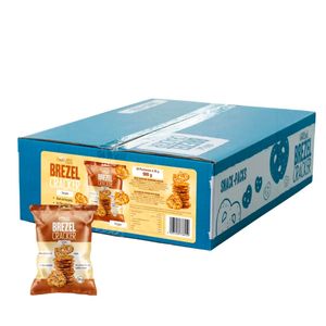 Hellma Brezel Cracker Sesam bestreut mit Salz und Sesam 28x35g