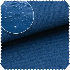 novely® TRITON - Microfaser Velours in Wildleder-Optik - Wasserabweisender Möbelstoff - Pflegeleichte Meterware 1lfm - Farbe: 31 Marineblau