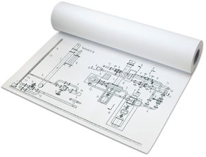 PAPYRUS Inkjet Plotterrolle 610 mm x 50 m weiß