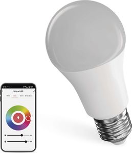 EMOS Chytrá LED žárovka GoSmart A60 / E27 / 11 W (75 W) / 1 050 lm / RGB / stmívatelná / Zigbee, ZQZ515R