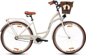 Goetze Style 28 Zoll Citybike, 3-Gang Shimano Nabenschaltung, Tiefeinstieg mit Rücktrittbremse, Damenfahrrad mit Korb