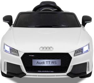 Audi TT RS Elektro Auto Kinder 6 Monate Bis 6 Jahre 12V Motor Mit Fernbedienung Led Soft Start Weiß