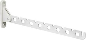 Kleiderlüfter Janiu klappbar, für 8 Bügel, Tiefe 310 mm, Stahl weiß Kleiderlüfter Janiu klappbar, für 8 Bügel, Tiefe 310 mm, Stahl weiß