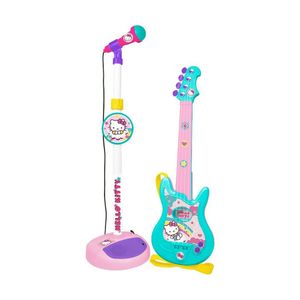 Kindergitarre Reig Hello Kitty Mikrofon