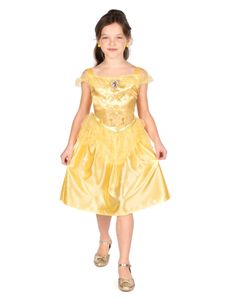 Belle Kostüm für Mädchen Prinzessinnen-Kostüm gelb