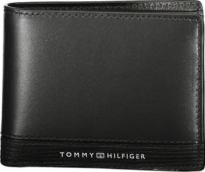 Elegante Herrengeldbörse in Schwarz mit Kontrastdetails & Kartenfach, Größe: UNI Farbe: Nero