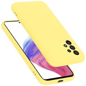 Cadorabo ochranné puzdro pre Samsung Galaxy A53 5G v žltej farbe puzdro na mobilný telefón obal TPU Etui