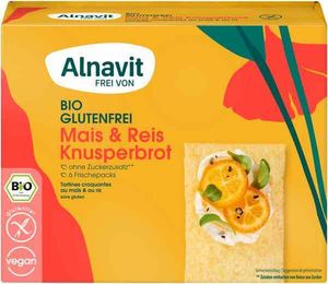 AlnavitKnusperbrot Mais & Reis 150g