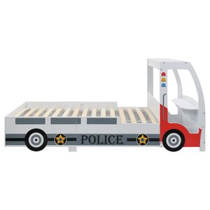 Möbel - Hommie - Kinderbett im Polizeiauto-Design mit Schreibtisch 90 x 200 cm - 244012