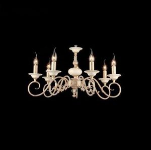 Casa Padrino Barock Decken Kronleuchter Creme Gold 66 x H 37 cm Antik Stil - Möbel Lüster Leuchter Hängeleuchte Hängelampe