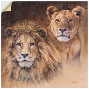 ARTland Wandbild, selbstklebend Löwen Größe: 30x30 cm