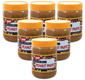 6er Pack pcd Erdnussbutter OHNE ZUCKERZUSATZ (6x 500g) | Erdnusspaste | Peanut Paste without added sugar