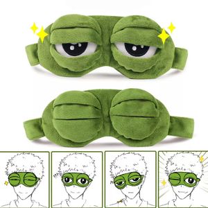 2 STÜCKE Schlafmasken/Sleep Masks, lustige kreative Augenmaske Nachtmaske, weiche und hautfreundliche 3D Reiseschlafmaske mit Gummiband, Frosch Maske Schlafen Reisen für Kinder und Erwachsene