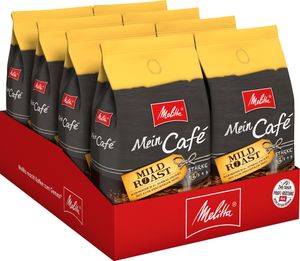 MELITTA Ganze Kaffeebohnen Mein Café Mild Roast 8x1 kg harmonisch ausbalanciert