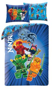 Lego Ninjago Bettbezug ninjago 140 x 200 cm - Baumwolle - 70 x 90 cm - Vorbestellung