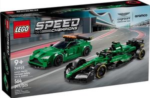 LEGO Speed Champions Aston Martin Safety Car & AMR23, Spielset mit 2 Spielzeug-Autos, Bauset für Kinder mit 2 Minifiguren, Geschenk für Jungen und Mädchen 76925