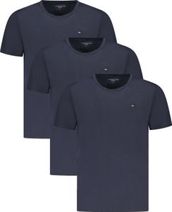 Herren Rundhals T-Shirt Blau im 3er-Pack - Nachhaltige Baumwolle, Größe: M Farbe: Blu