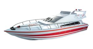 Siva Atlantic Boat - Rot RC Boot im Style einer Yacht RTR 2.4GHz 8,4V Akku RTR
