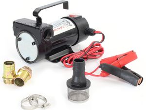 XPOtoolpompa do oleju napędowego 12 V, 155 W, 40 l/min, samozasysająca pompa do oleju opałowego, pompa ssąca do oleju napędowego, biodiesla, oleju opałowego, przenośna mobilna pompa transferowa
