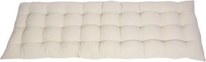 Bankauflage Beige Baumwolle 40x120cm – Sitzauflage Gartenbank