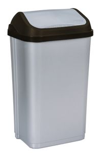 keeeper "swantje" odpadkový kôš 50 litrov strieborný / antracit