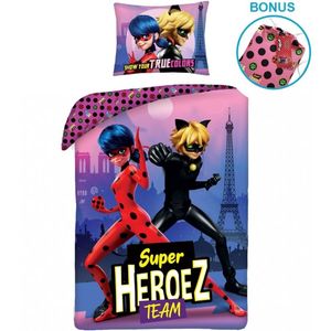 Miraculous Bettbezug Super Heroez Team 140 x 200 cm