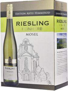 Bag-in-Box - 2019 Qualitätswein Mosel Riesling Feinherb - Weißwein -  Edition Abtei Himmerod 3 L., Auswahl:1 Box