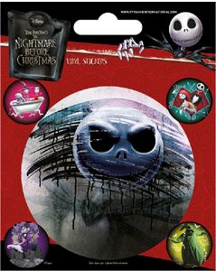 Pyramid International Nightmare Before Christmas vinylové samolepky (figúrky), papier, viacfarebné, 10 x 12,5 x 1,3 cm (AFPS7336)