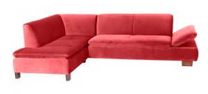 Max Winzer Terrence Ecksofa links mit Sofa 2,5-Sitzer rechts - Farbe: rot - Maße: 270 cm x 190 cm x 76 cm; 2920-264-2044223-F07
