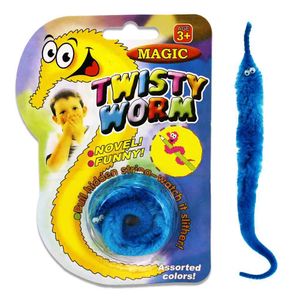 1 x Wurm - magischer Wurm Magic Twisty Worm, 1 aus 6 Farben