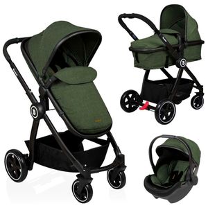 Baninni Kinderwagen Otto 3 v 1 olivovo zelená