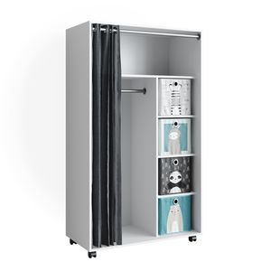 Vicco Kleiderschrank Doros, 100 x 168 cm, Weiß