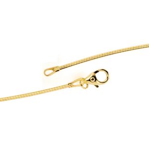 1,1mm Halsreif Reif 14Kt 585 Gold Gelbgold rund 50cm Halskette Halsschmuck