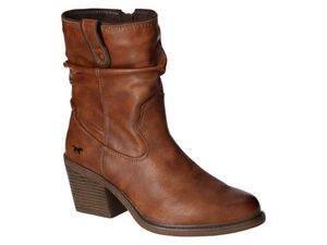 Mustang Damen Western Stiefelette Cowboy Boots Blockabsatz 1479-501, Größe:42 EU, Farbe:Mehrfarbig