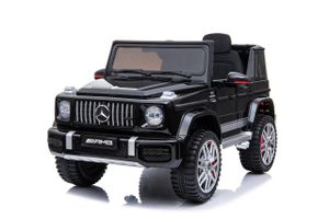 Kinder Elektroauto Mercedes-Benz G 63 G63 AMG V8 Biturbo Kinderauto mit Fernbedienung Kinderfahrzeug G-klasse G-wagon kinder auto elektro (Schwarz)