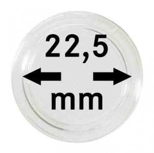 Lindner 2250225P Münzkapseln 22,5 mm-10er Pack