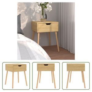 The Living Store Nachttisch Sonoma-Eiche 40x40x56 cm Holzwerkstoff