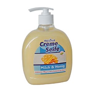 Regina Cremeseife Honig Milch Spenderflasche ohne Pumpaufsatz 500ml