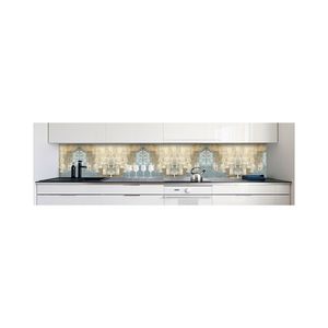 Küchenrückwand Ethno Abstrakt  Premium Hart-PVC 0,4 mm selbstklebend - Direkt auf die Fliesen, Größe:280 x 60 cm