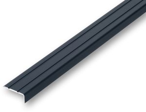 (10,63EUR/m) 25 x 10 x 800 mm Treppenwinkel schwarz selbstklebend Treppenkantenprofil Treppenkante Kantenschutz