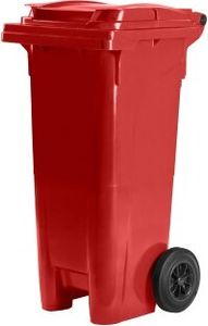 Hardwex Mülltonne 80 l Rot