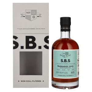 1423 S.B.S BARBADOS Bourbon and Port Cask 2013 52% Vol. 0,7l in Geschenkbox