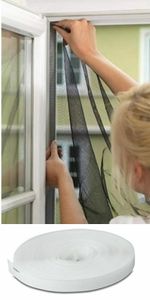 GKA Ersatz Klettband für Fliegengitter 5 Meter Fenster Terrassentür Balkontür selbstklebend